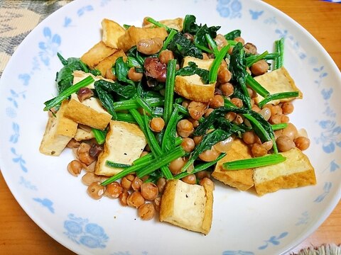 ミックスビーンズ缶のほくッと炒め物